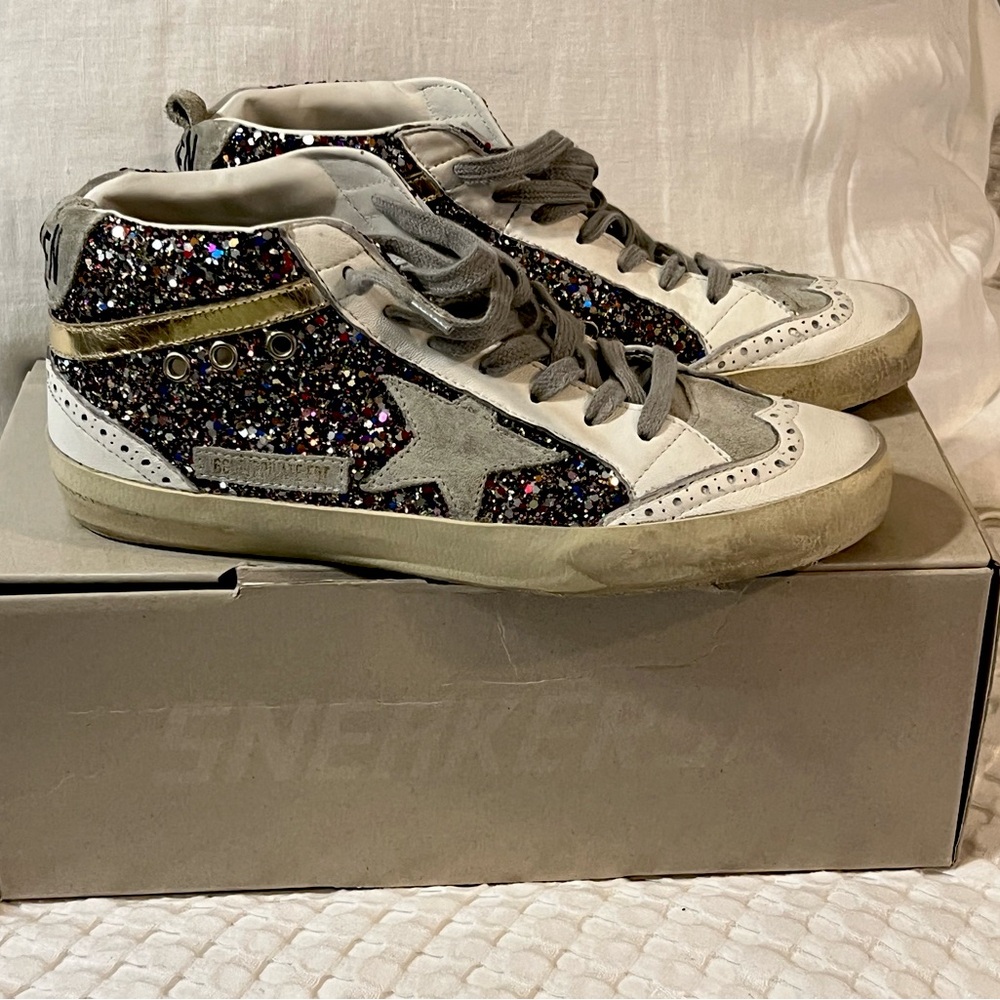 Golden Goose Midstar Rainbow Glitter size 40